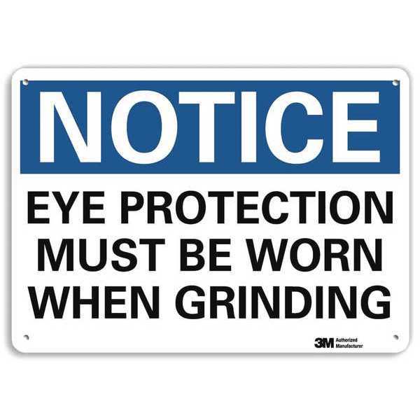 Notice Sign, RecycldReflecAlum, 10inWx7inH, U5-1209-RA_10X7