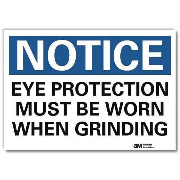 NoticeSign, ReflectSelfAdhVinyl, 7inWx5inH, U5-1209-RD_7X5
