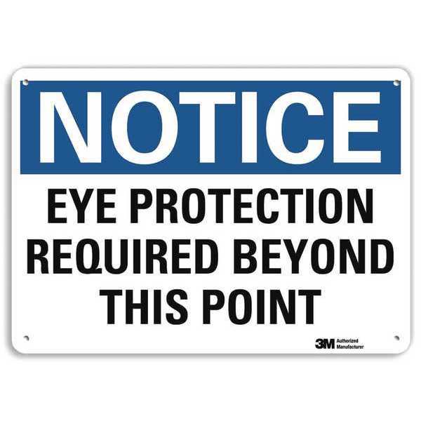 Notice Sign, RecycldReflecAlum, 10inWx7inH, U5-1212-RA_10X7