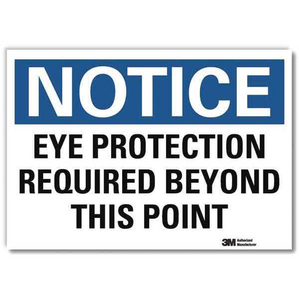 NoticeSign, ReflcSelfAdhVinyl, 14inWx10inH, U5-1212-RD_14X10