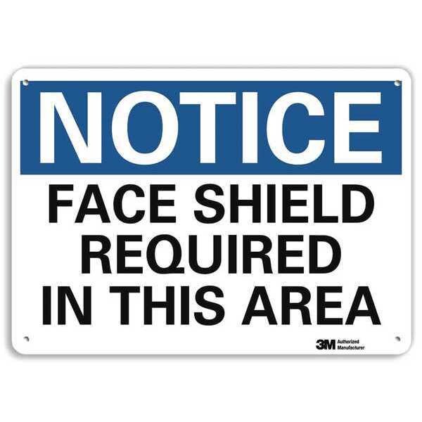 Notice Sign, RecycldReflecAlum, 10inWx7inH, U5-1216-RA_10X7