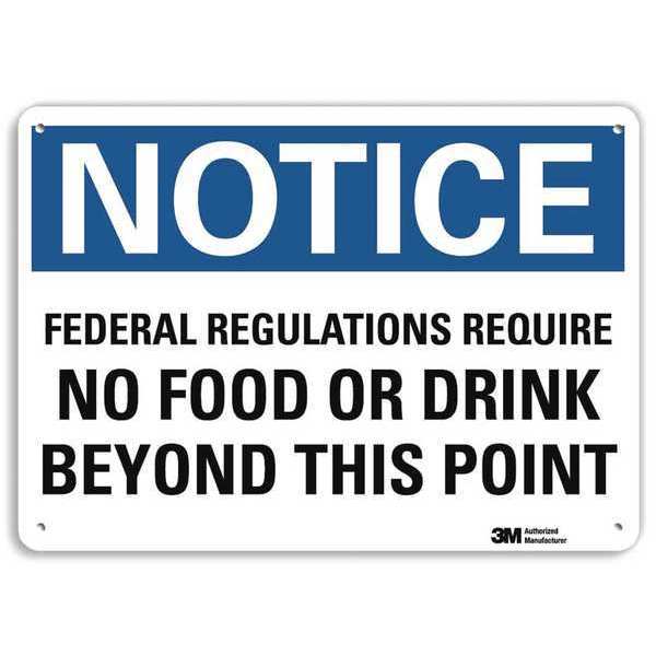 Notice Sign, RecycldReflecAlum, 10inWx7inH, U5-1217-RA_10X7