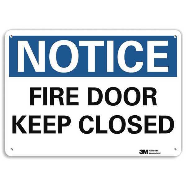 Notice Sign, RecycldReflecAlum, 10inWx7inH