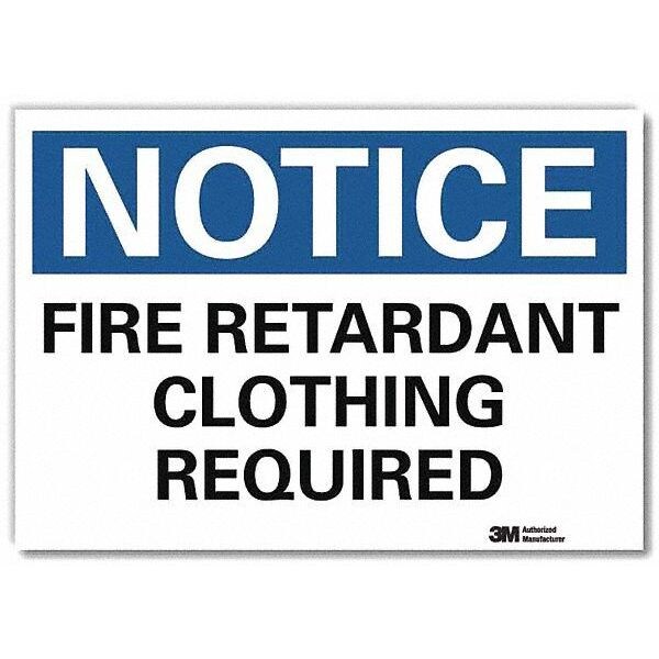 NoticeSign, ReflecSelfAdhVinyl, 10inWx7inH, U5-1224-RD_10X7