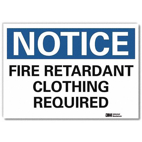 NoticeSign, ReflcSelfAdhVinyl, 14inWx10inH, U5-1224-RD_14X10