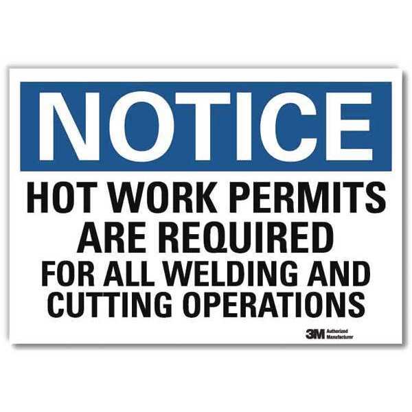 Notice Sign, 7 in H, 10 in W, Reflective Sheeting, Vertical Rectangle, English, U5-1271-RD_10X7