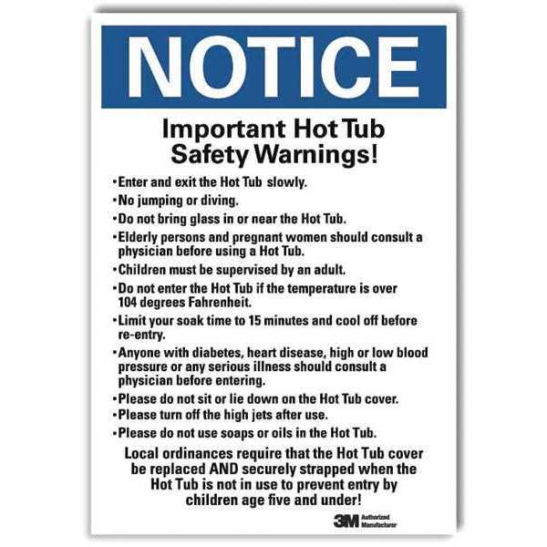 Notice Sign, ReflecSelfAdhVinyl, 5inWx7inH, U5-1273-RD_5X7