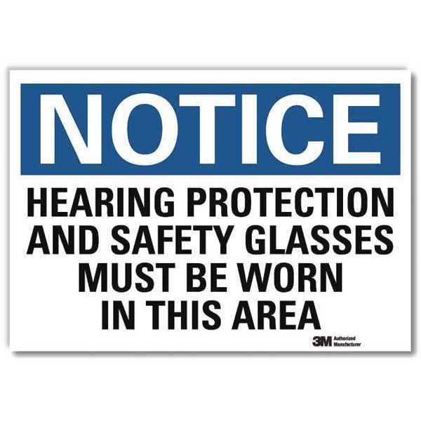 NoticeSign, ReflcSelfAdhVinyl, 14inWx10inH, U5-1263-RD_14X10