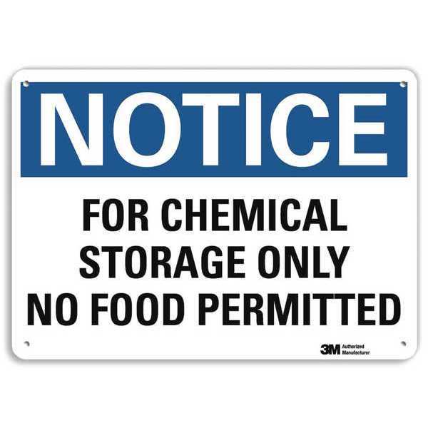 Notice Sign, 7 in H, 10 in W, Vertical Rectangle, English, U5-1234-RA_10X7