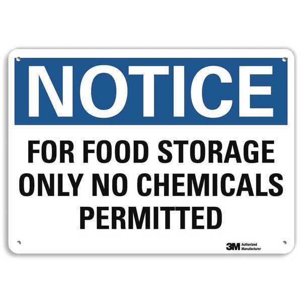 Notice Sign, 7 in H, 10 in W, Vertical Rectangle, English, U5-1235-RA_10X7
