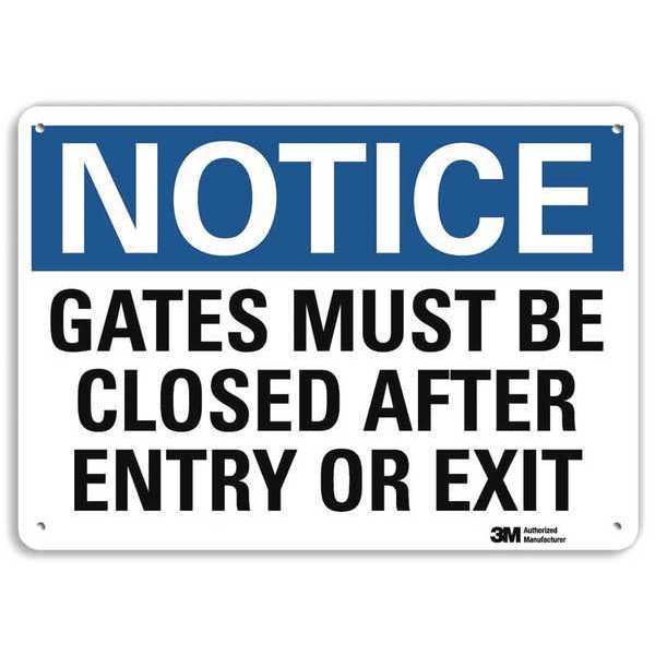 Notice Sign, RecycldReflecAlum, 10inWx7inH, 7 in H, 10 in W, Aluminum, Vertical , U5-1241-RA_10X7