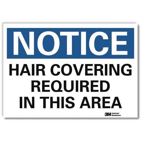 NoticeSign, ReflectSelfAdhVinyl, 7inWx5inH, U5-1246-RD_7X5