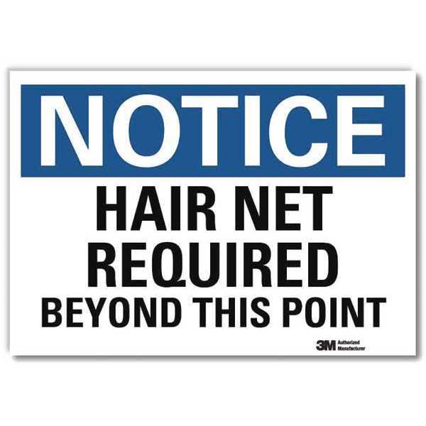 NoticeSign, ReflecSelfAdhVinyl, 10inWx7inH, U5-1247-RD_10X7