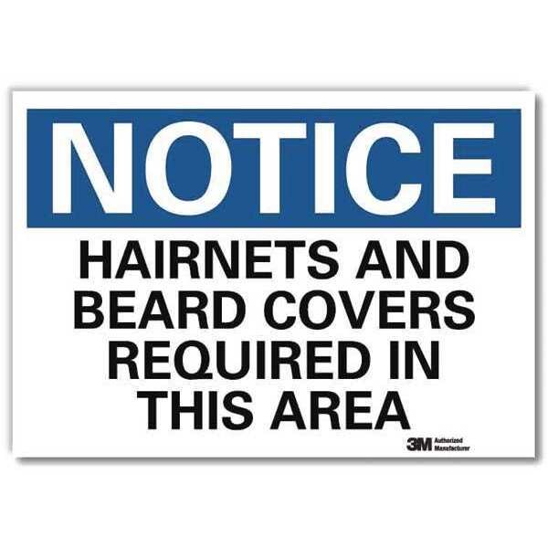 NoticeSign, ReflcSelfAdhVinyl, 14inWx10inH, U5-1248-RD_14X10