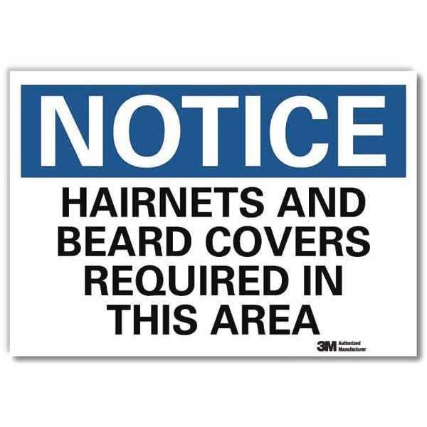 NoticeSign, ReflectSelfAdhVinyl, 7inWx5inH, U5-1248-RD_7X5