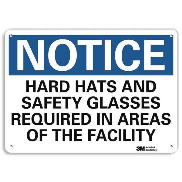 Notice Sign, RecycldReflecAlum, 10inWx7inH, U5-1258-RA_10X7