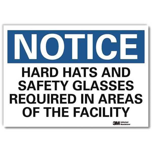 NoticeSign, ReflectSelfAdhVinyl, 7inWx5inH, U5-1258-RD_7X5