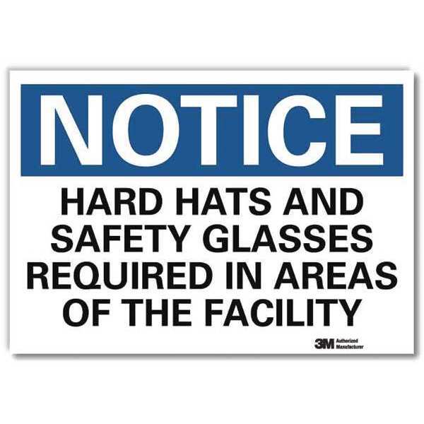 NoticeSign, ReflcSelfAdhVinyl, 14inWx10inH, U5-1258-RD_14X10