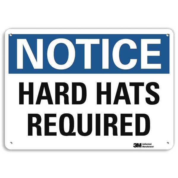 Notice Sign, RecycldReflecAlum, 10inWx7inH, U5-1261-RA_10X7