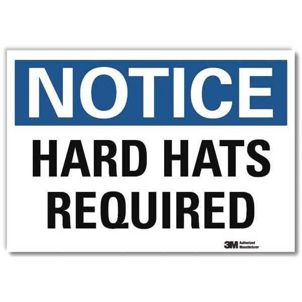 NoticeSign, ReflcSelfAdhVinyl, 14inWx10inH, U5-1261-RD_14X10