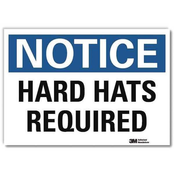 NoticeSign, ReflecSelfAdhVinyl, 10inWx7inH, U5-1261-RD_10X7