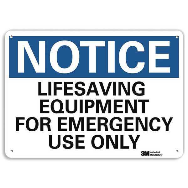 Notice Sign, RecycldReflecAlum, 10inWx7inH, U5-1306-RA_10X7