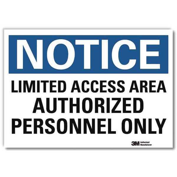 Notice Sign, 7 in H, 10 in W, Reflective Sheeting, Vertical Rectangle, English, U5-1307-RD_10X7