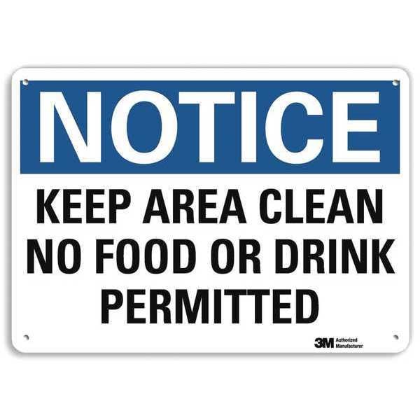Notice Sign, RecycldReflecAlum, 10inWx7inH, U5-1284-RA_10X7