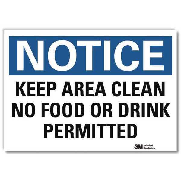 NoticeSign, ReflectSelfAdhVinyl, 7inWx5inH, U5-1284-RD_7X5