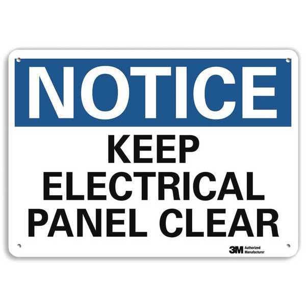 Notice Sign, RecycldReflecAlum, 10inWx7inH, U5-1291-RA_10X7