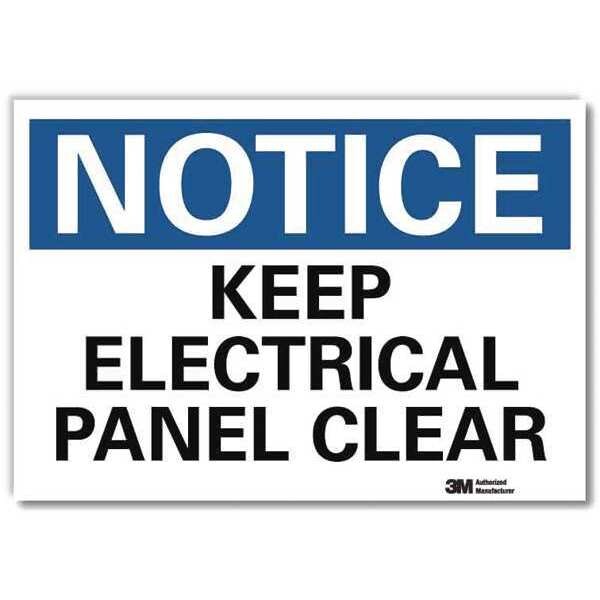 NoticeSign, ReflcSelfAdhVinyl, 14inWx10inH, U5-1291-RD_14X10