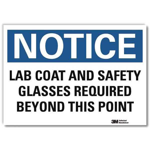 NoticeSign, ReflcSelfAdhVinyl, 14inWx10inH, U5-1303-RD_14X10