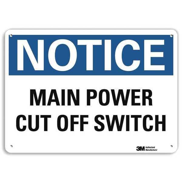 Notice Sign, RecycldReflecAlum, 10inWx7inH, U5-1316-RA_10X7