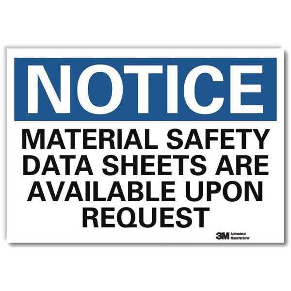 Notice Sign, 5 in x 7 in, Rflct Sheeting