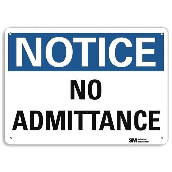 Notice Sign, RecycldReflecAlum, 10inWx7inH, U5-1331-RA_10X7