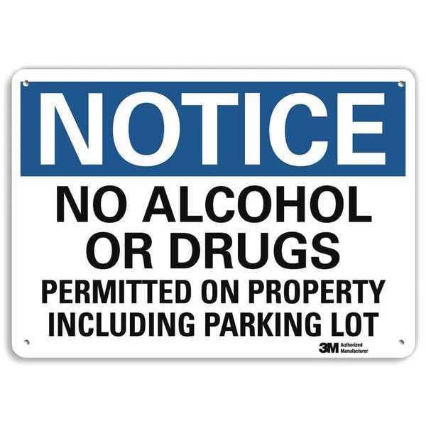 Notice Sign, 7 in H, 10 in W, Aluminum, Vertical Rectangle, English, U5-1339-RA_10X7