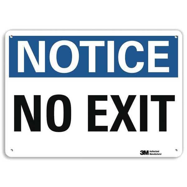 Notice Sign, 7 in x 10 in, Aluminum