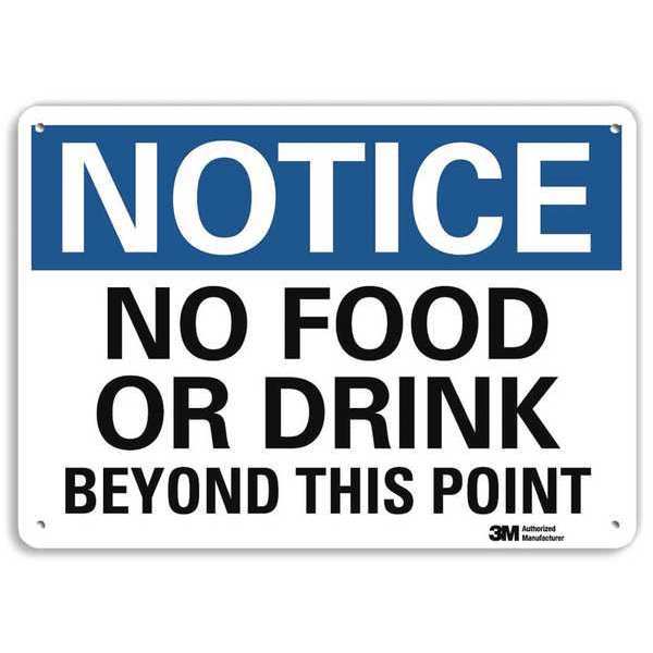 Notice Sign, RecycldReflecAlum, 10inWx7inH, U5-1375-RA_10X7