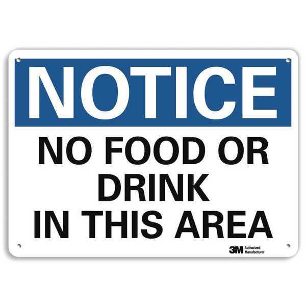 Notice Sign, RecycldReflecAlum, 10inWx7inH, U5-1377-RA_10X7