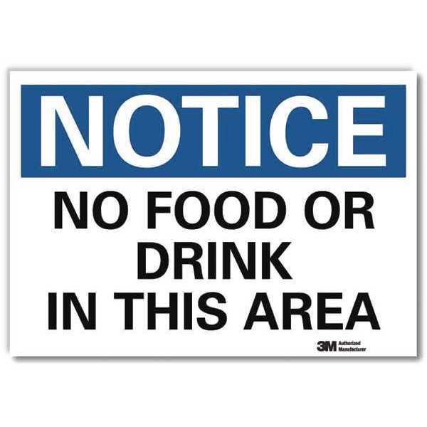 NoticeSign, ReflecSelfAdhVinyl, 10inWx7inH, U5-1377-RD_10X7