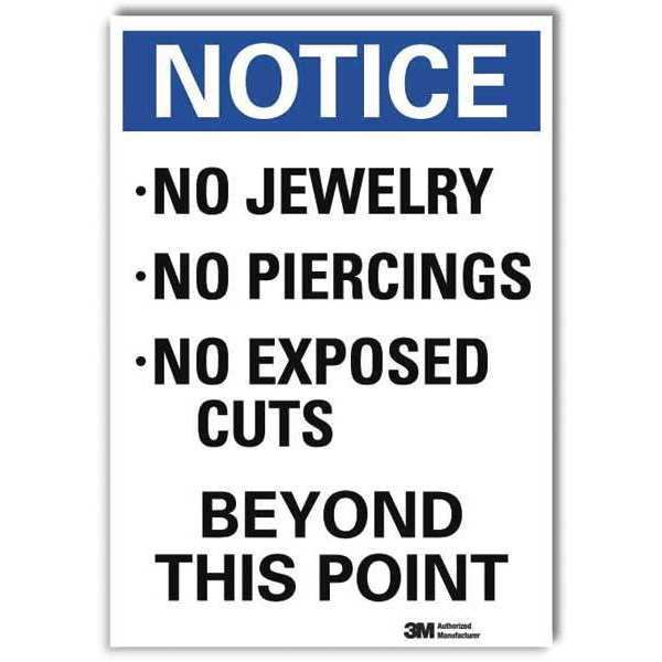NoticeSign, ReflecSelfAdhVinyl, 7inWx10inH, U5-1382-RD_7X10