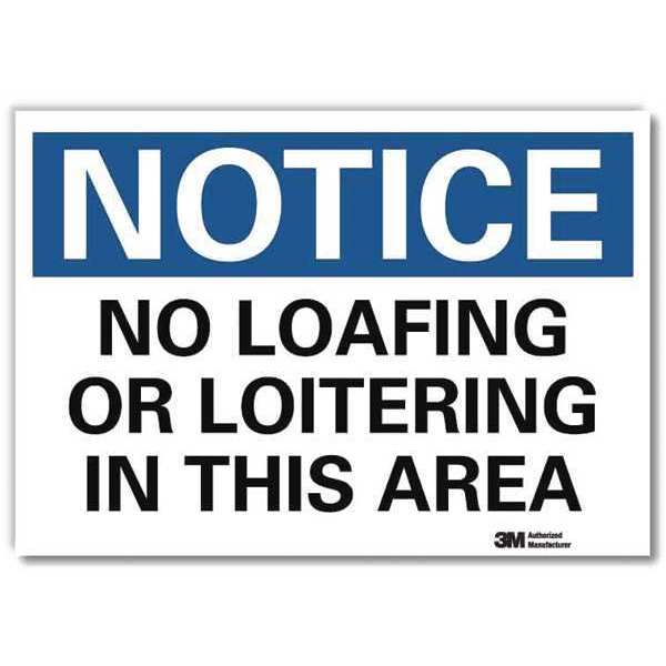 NoticeSign, ReflecSelfAdhVinyl, 10inWx7inH, U5-1384-RD_10X7