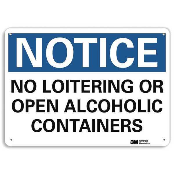 Notice Sign, 7 in H, 10 in W, Aluminum, Vertical Rectangle, English, U5-1385-RA_10X7
