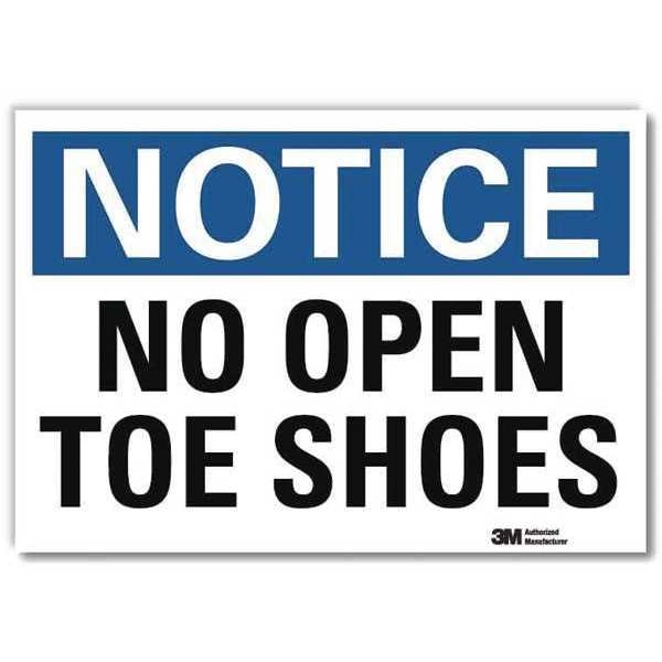 NoticeSign, ReflectSelfAdhVinyl, 7inWx5inH, U5-1388-RD_7X5