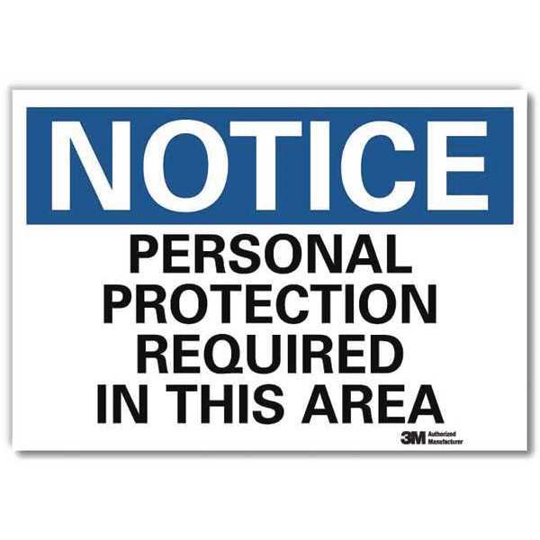 NoticeSign, ReflecSelfAdhVinyl, 10inWx7inH, U5-1442-RD_10X7