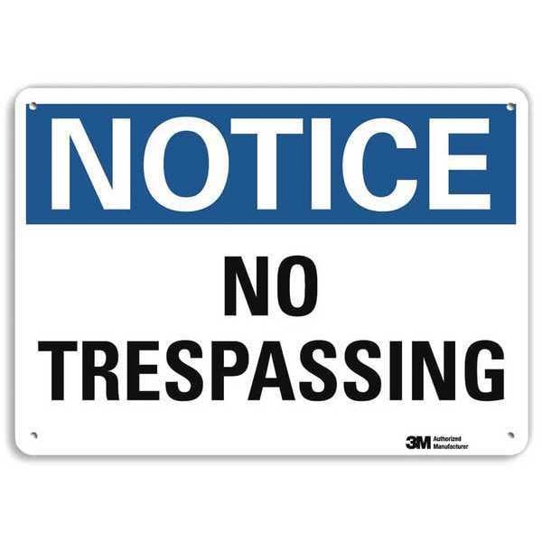 Notice Sign, RecycldReflecAlum, 10inWx7inH, U5-1419-RA_10X7