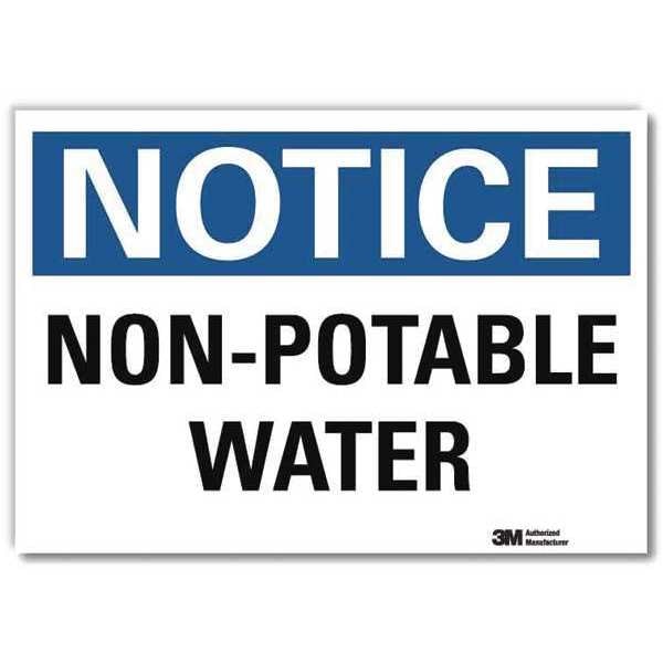 NoticeSign, ReflcSelfAdhVinyl, 14inWx10inH, U5-1425-RD_14X10