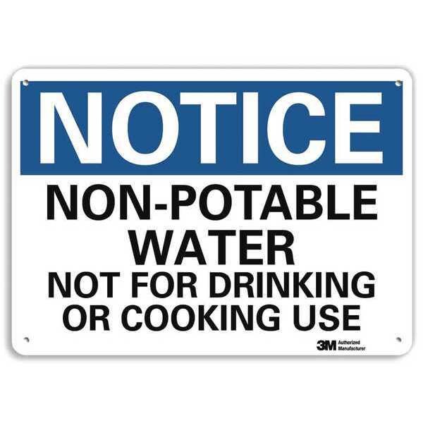 Notice Sign, RecycldReflecAlum, 10inWx7inH, U5-1429-RA_10X7