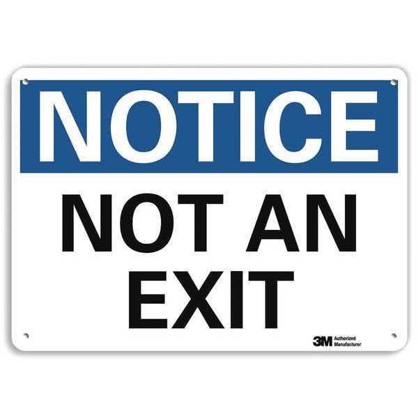 Notice Sign, 7 in x 10 in, Aluminum