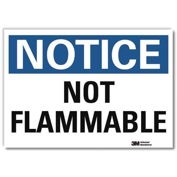 Notice Sign, 5 in H, 7 in W, Horizontal Rectangle, English, U5-1431-RD_7X5